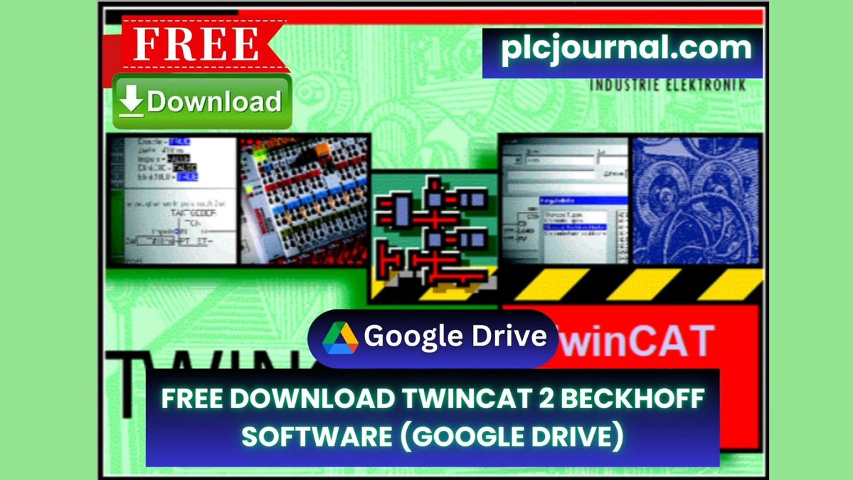 plcjournal's tweet image. TwinCAT 2 Beckhoff — PLC Software (FREE Google Drive Download)
Working with Beckhoff PLCs ?
The most popular automation &amp;amp; motion control software TwinCAT 2 is now 100% free to download 
#twincat #beckhoff #plcsoftware #twincat2 #plcprogramming #automationtools