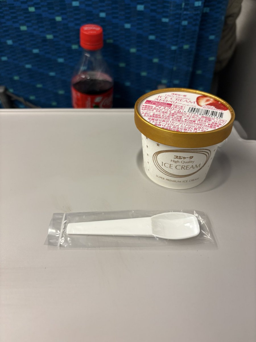 新幹線🚄といえばスジャータ🍨アイス