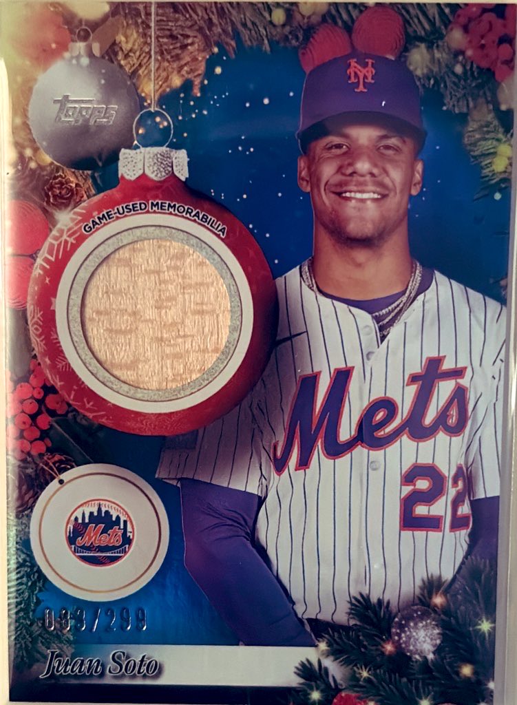 AlienCardsHQ's tweet image. @Mets @ToppsMatchAttax #Soto #Merc $$$$ . Bat Relic Refractor/299 🔥🔥🔵👽