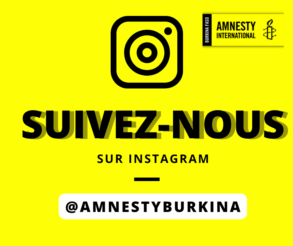 AmnestyBurkina's tweet image. 📸Instagram compte désormaisplus de 3 milliards d’utilisateurs actifs par mois .
Et vous, suivez-vous déjà @AmnestyBurkina sur Insta ?
🎥 Stories, visuels, campagnes… le combat pour les #DroitsHumains, en images .
#FollowUs👉 tr.ee/79zI-SnZpF
#AmnestyInternational #AIBF