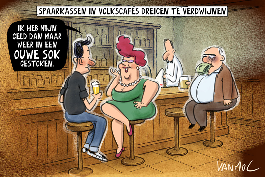 Vanmoltoons's tweet image. #sparen #spaarkas #cafe #volkscafe #ouwesok #geld #banken Doorbraak