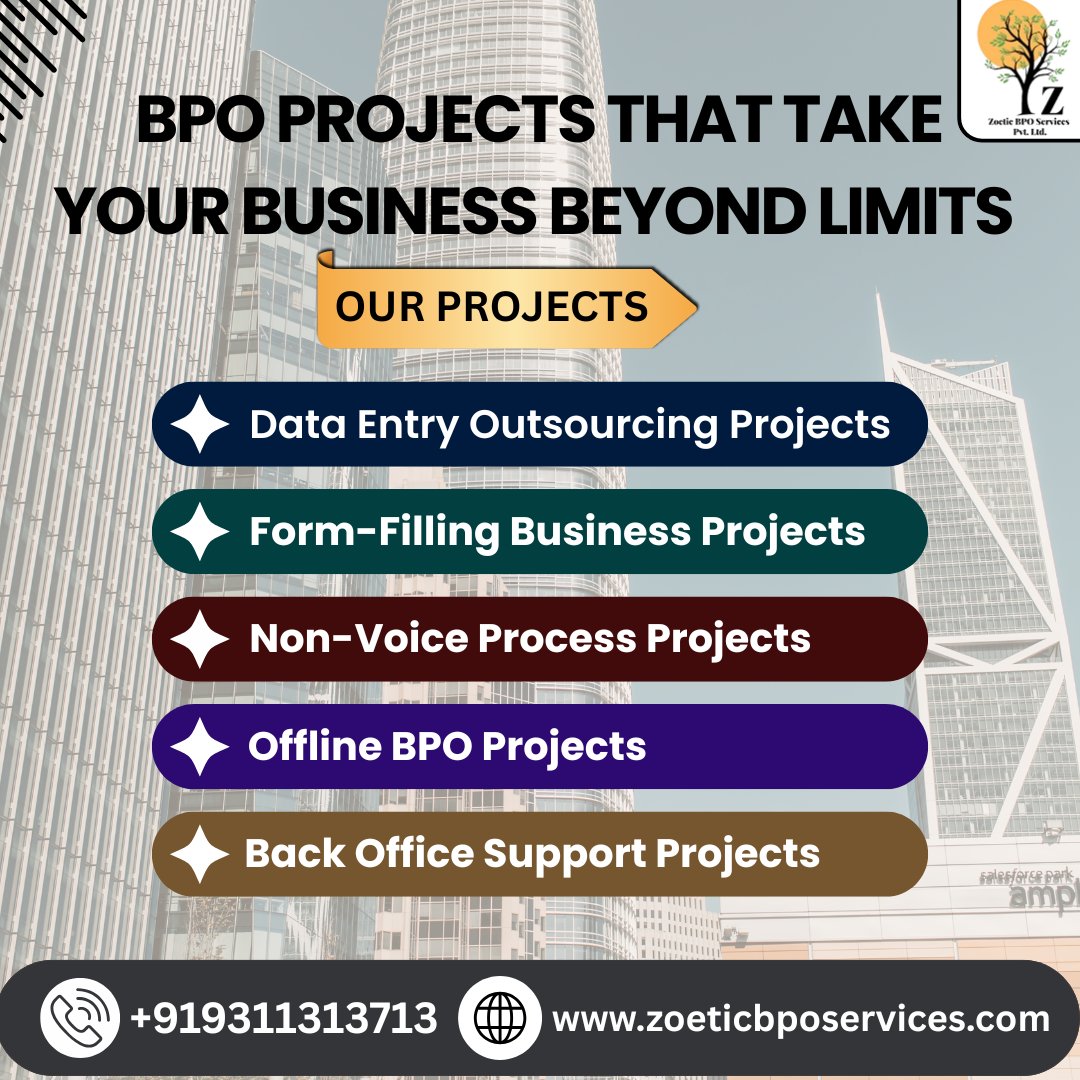 zoeticbpo's tweet image. Turn paperwork into productivity with Zoetic BPO’s expert form-filling team
Call us: 9311313713
Visit us: zoeticbposervices.com
.
.
.
#NonVoiceBPO #FormFillingProjects #ZoeticBPOServices #BackOfficeSupport #BPOBusinessIndia #StartupSupportServices #WorkWithZoetic