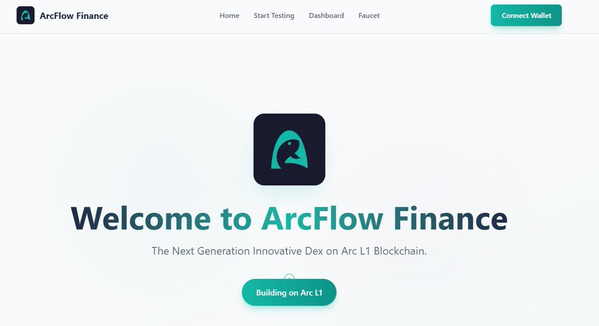 cryptpromise's tweet image. Update
@arc
testnet:
@ArcFlowFinance
is building the first fully native dex on Arc, optimized for USDC and stablecoin efficiency. Enter now and mint the Genesis Pass NFT  arcflow.finance/#onboarding