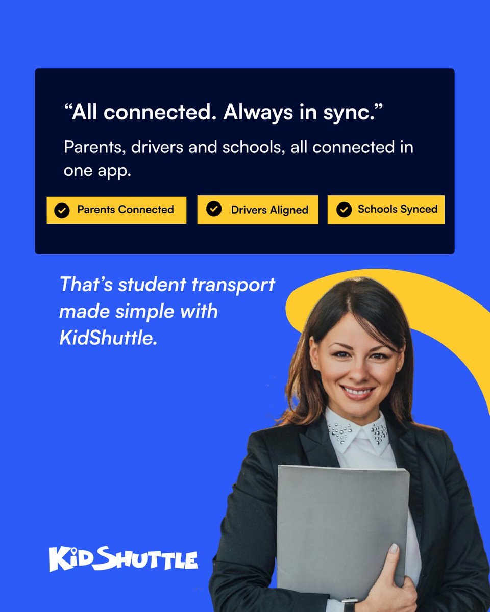KidShuttleApp's tweet image. One platform to connect everyone in your transport business.

KidShuttle brings parents, driver, school &amp;amp; transport owners together.

Coordinate routes, monitor trips with a single dashboard.

Book free demo: kidshuttleapp.com/Contact-Page

 #StudentTransportationSoftware #FleetSoftware