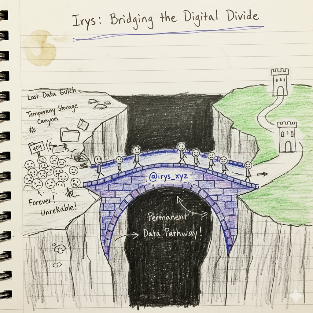 asifjavideth's tweet image. Don&apos;t let your important data fall into the &quot;Lost Data Gulch.&quot; 🕳️
My quick sketch of how @irys_xyz provides the permanent, unbreakable bridge to the future.
#Irys #PermanentData #Web3 #Sketch