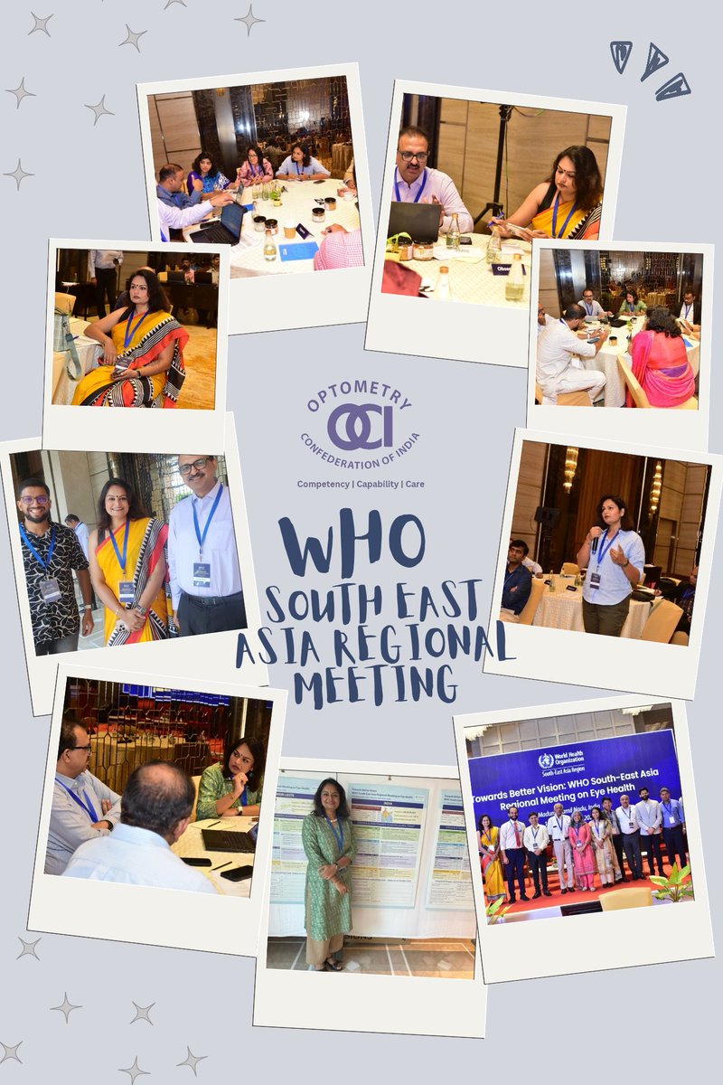 OCI represented Indian Optometry at the WHO–SEARO meeting to advance SPECS 2030 goal.
OCI stays committed to:
🔹 Strengthening primary eye care
🔹 Supporting eREC &amp; DR screening
🔹 Aligning with WHO IPEC
🔹 Amplifying Optometry in policy
We thank WHOSEARO for the platform.
