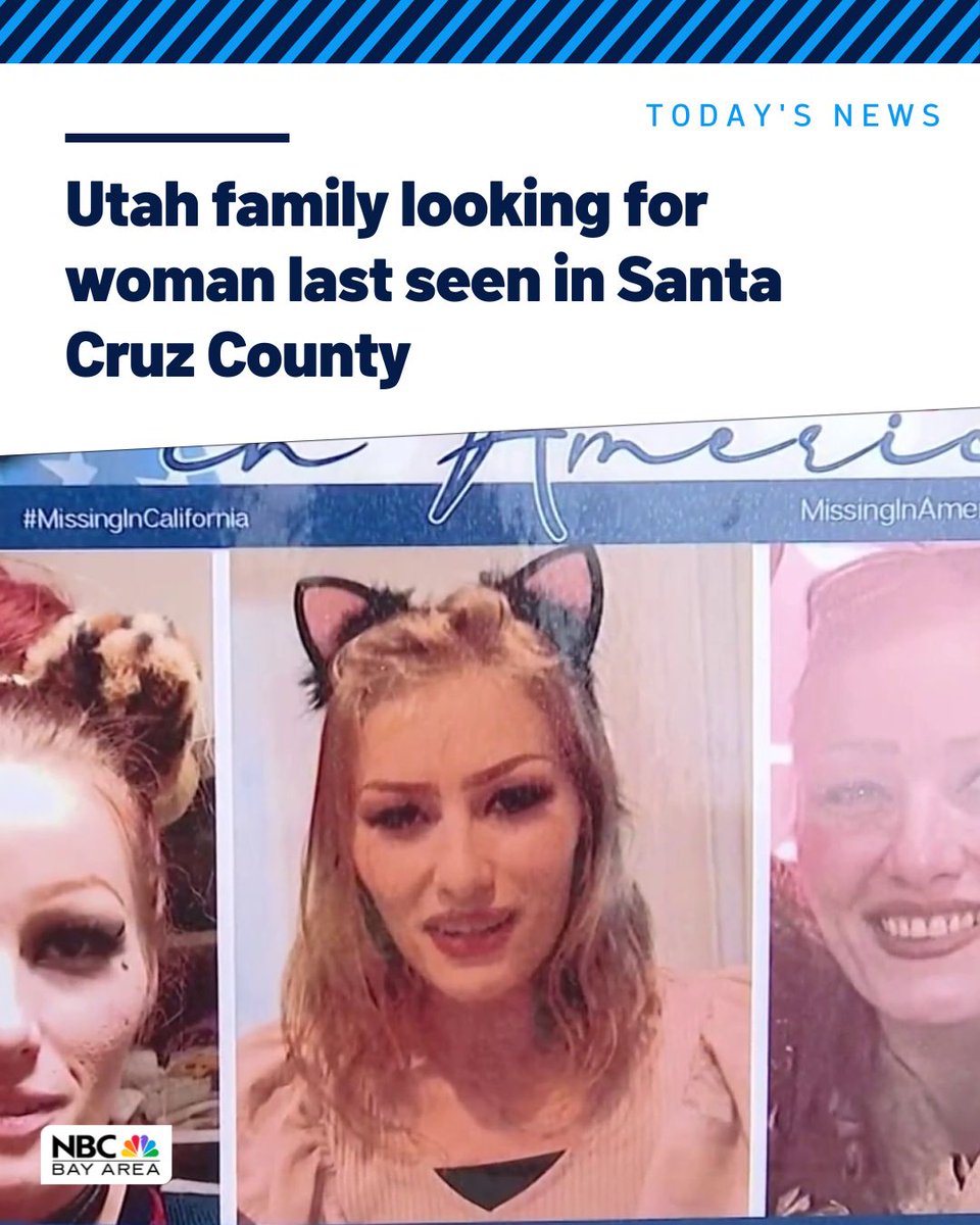 A family from Utah is searching for a woman last seen 10 days ago in Santa Cruz County.
nbcbay.com/hprfnl5