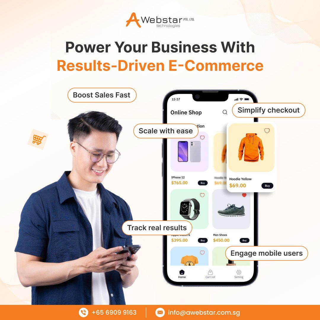 Awebstarsg's tweet image. Power your business with a high-performing, results-driven #eCommerce website!

📞 Contact us: +65 6909 9163
🔗 Explore our eCommerce solutions: awebstar.com.sg/ecommerce-web-…

#DigitalGrowth #WebDesignSG #EcommerceExperts #BusinessGrowth #MobileCommerce