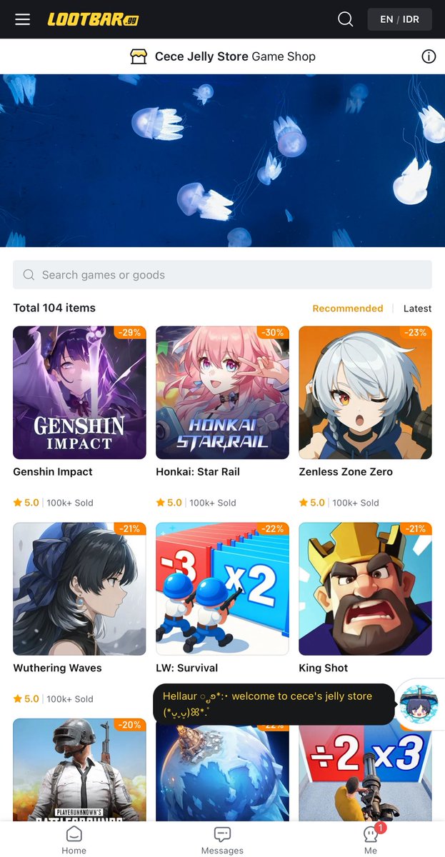 ceeshimi's tweet photo. 💎 u want to top up (hsr, zzz, lads, etc) but still saving ( ꩜ ᯅ ꩜;)⁭? i gotchu 😮‍💨
i have my own store at @Lootbar_gg with a bunch of discounts ദ്ദി(˵ •̀ ᴗ - ˵ ) ✧ and of course its trustable
 
💎 u can save up to 30% off if u buy it from my link! https://t.co/zY0lJzmIE3 https://t.co/CG2tpdJ8th