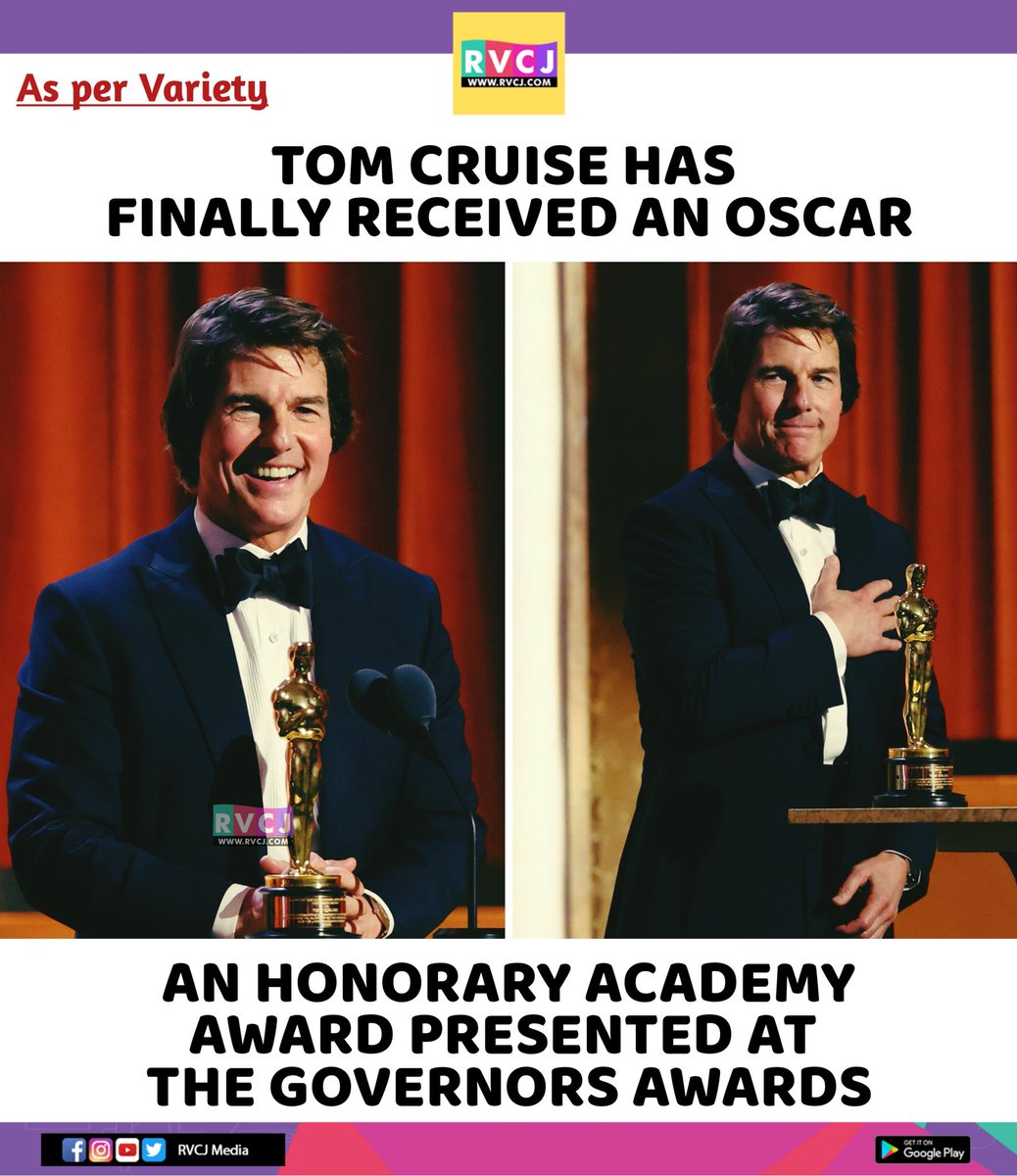 After decades of blockbuster glory… 
Tom Cruise finally has an Oscar! ❤️🤌🏻

#tomcruise #oscar #academyawards
