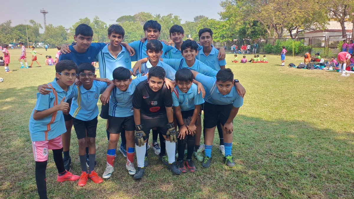 DPSTapi's tweet image. DPS Tapi, participate in U-14 Khel Mahakumbh District Level Football Tournament
held at Essar International School, Hazira-Surat on 13-11-2025. DPS Tapi Students displayed good performance.