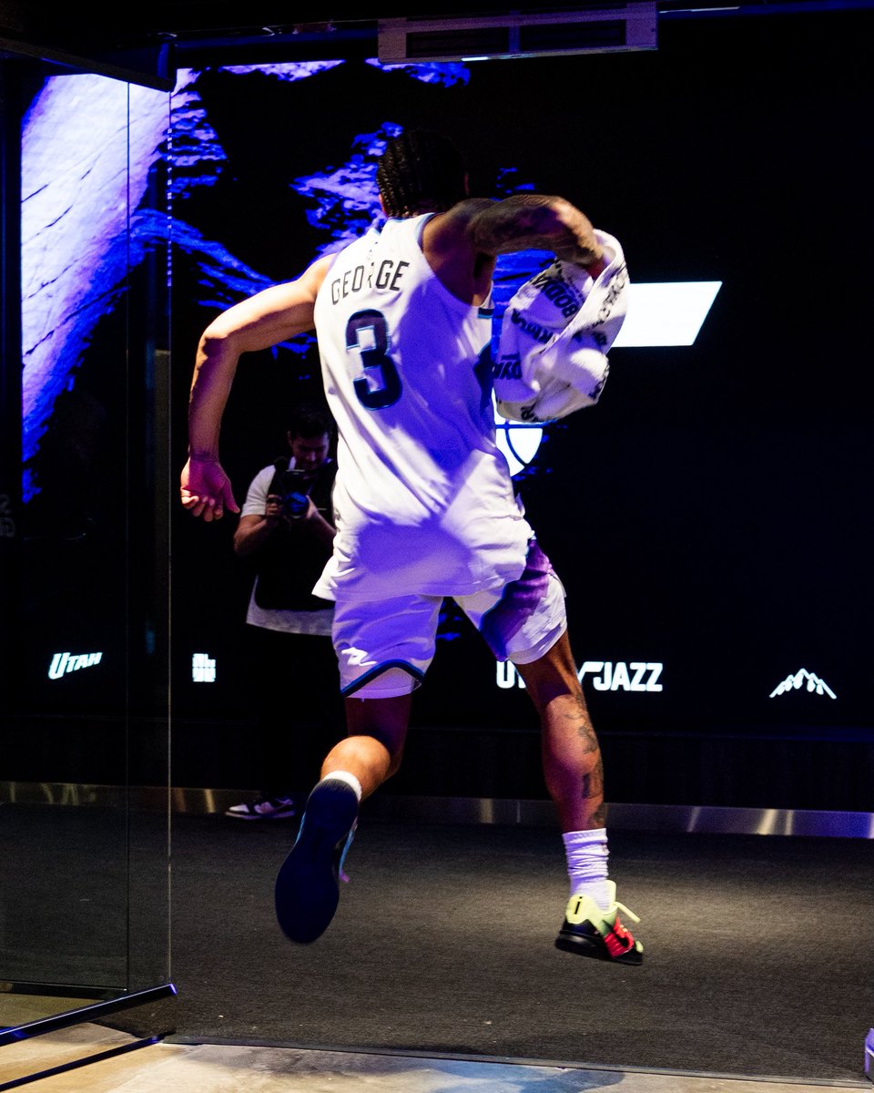 utahjazz's tweet image. nothing puts a pep in your step quite like a double OT win 😊

#TakeNote