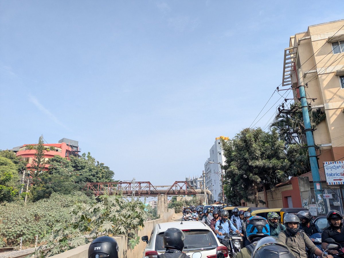 varungrao's tweet photo. Lack of traffic sense !!!

Location - LC134, Chinnappanahalli, Bengaluru

It was around 9.40AM today. It took almost 40 mins to cross this railway track on a two wheeler towards Graphite junction.

When the railway gate opened, two wheeler riders created a grid lock at this railway gate by occupying both lanes in the opposite. They were not letting people cross it. A police constable was trying to control the traffic at the railway gate but he couldn't as two wheelers were rushing.

One car was stuck and it was unable to cross as mad two wheeler guys blocked the way completely.

More than infrastructure, it's the traffic sense that can make the flow free. Lack of traffic sense can even make a gridlock on highways. 

Until and unless traffic and driving sense are not improved, traffic problems will never be solved. Gridlock is not restricted to Bengaluru alone, many cities have this issue and it is the issue caused by reckless drivers.

@TopDriverIndia @DriveSmart_IN @RSGuy_India