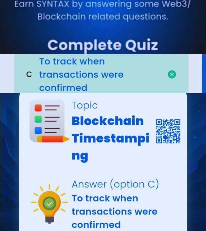 MissyOgo's tweet image. Syntax Verse📍 Daily Quiz For Today.
Date: 17/11/2025 

Daily Quiz📌
📍Answer: 👉  Option  C 

⭐️Reward:  20 $SYN  
#syntax