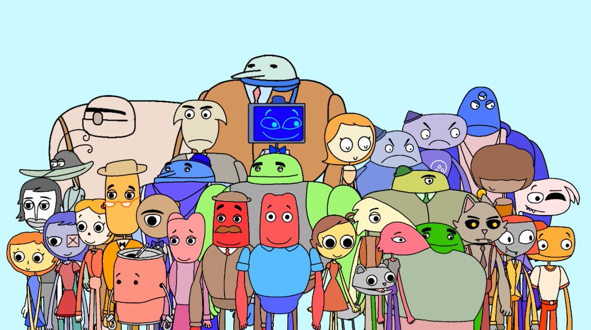 Aki690595190655's tweet image. RAVIN &amp;amp; ROBSVILLE FAMILY | #pilotanimation #animation #HazbinHotel #artbook #drawing