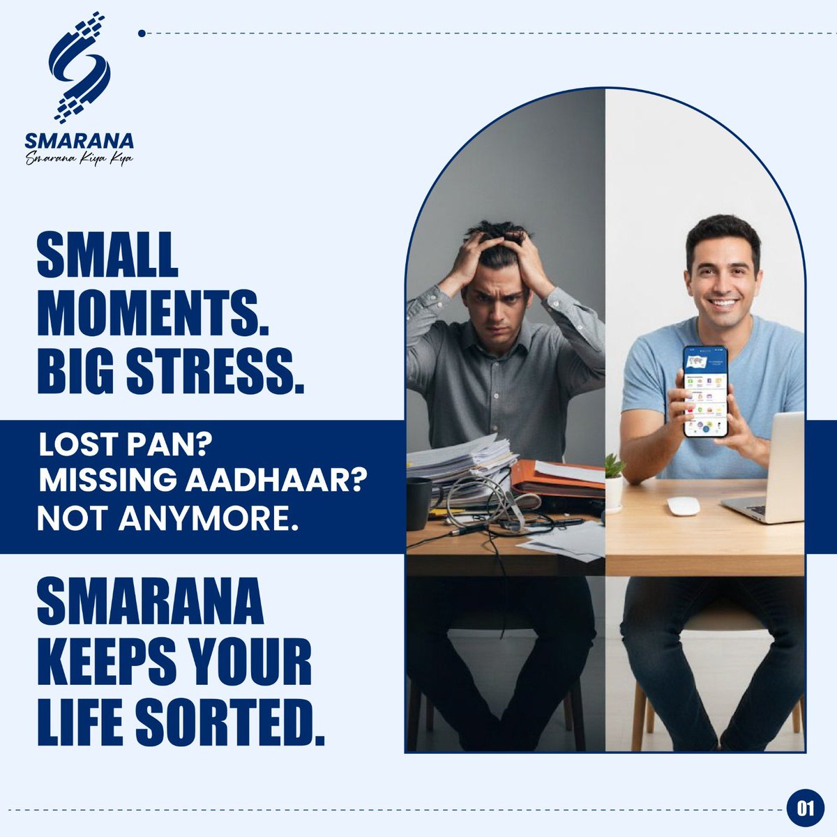 smaranaapp's tweet image. Best document storage app to keep your life sorted! 

Lost your PAN card? Can’t find your Aadhaar? With Smarana, never worry about missing important documents again. 

 #bestdocumentstorageapp #smaranaapp #digilocker #makeitinindia #startupindia #digitalindia