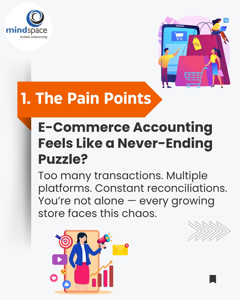 ms_bookkeeping's tweet image. E-commerce accounting feels like solving a 10,000-piece puzzle? 🧩
Too many transactions. Too many tabs. Too little time. ⏰
From Shopify to Amazon — numbers never stop rolling in! 💸
But here’s the truth: it doesn’t have to be chaos.
Simplify, automate, and get your sanity (and…