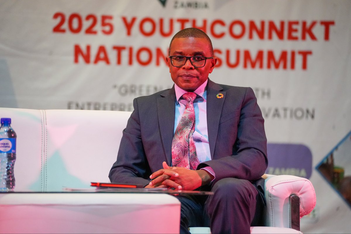 UNDPZambia's tweet photo. Welcome to the 2025 YouthConnekt National Summit!

Under the theme “Green Hustle,” we’re bringing together young innovators, leaders &amp; partners to advance youth entrepreneurship and climate-smart solutions.

Let’s fuel the green economy together!
#YouthConnektZM🇿🇲
#YCZambia2025 https://t.co/fgeOn3ioh9