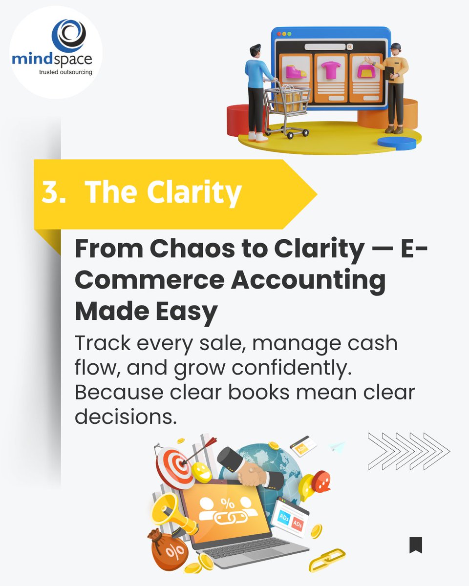 ms_bookkeeping's tweet image. E-commerce accounting feels like solving a 10,000-piece puzzle? 🧩
Too many transactions. Too many tabs. Too little time. ⏰
From Shopify to Amazon — numbers never stop rolling in! 💸
But here’s the truth: it doesn’t have to be chaos.
Simplify, automate, and get your sanity (and…