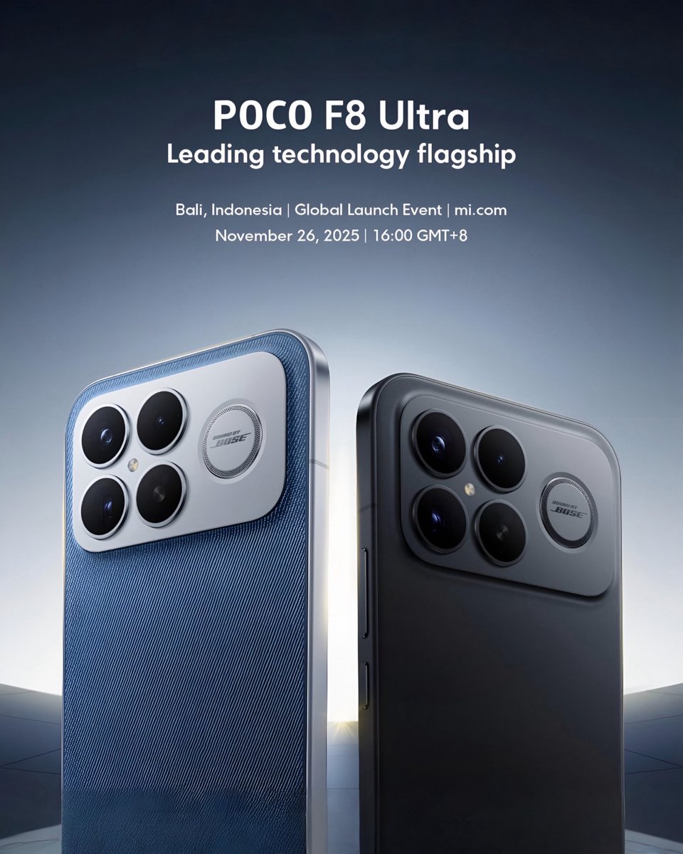 MikyAncona's tweet image. Il futuro del flagship killer è dietro l’angolo: la nuova serie POCO F8 (Pro &amp;amp; Ultra) svela teaser e specifiche da urlo prima del lancio globale 🔥 #mikyancona #mikyanconatech 
#POCOF8 #POCO #smartphone #technews #flagshipkiller #Snapdragon8Elite @poco_italia