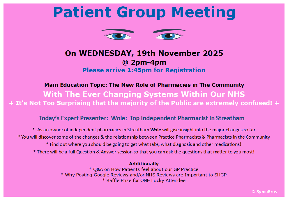 Patient Group At Streatham Hill Group Practice tweet media