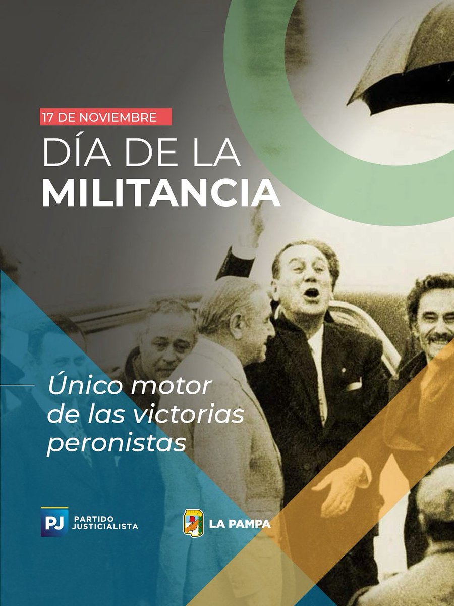 ¡Feliz día de la militancia peronista, compañeras y compañeros! ✌️