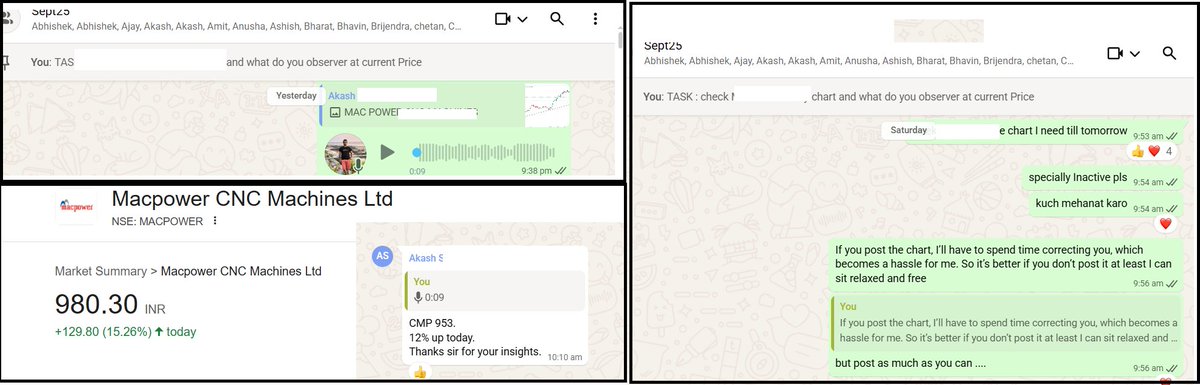 Thekalal's tweet photo. Don’t judge a #MENTORSHIP  program by contents or fees many things are freely available what matters is Guidance.  
Judge it by the trainer’s Involvement and Commitment.

Task given on weekend

Active learners shared RICOAUTO & MACPOWER—both up 15% today and some other stocks were 3-4% up ,Quality guidance shows in results

Register :https://t.co/Hz1aQIBROa