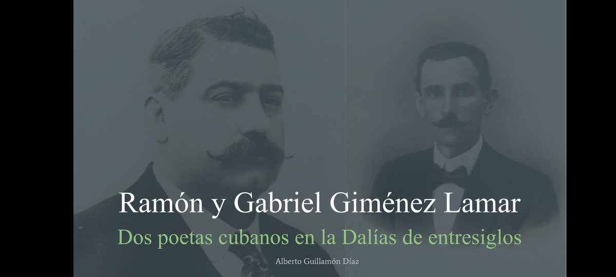 aGuillamon's tweet photo. El pasado 15 de noviembre en las VII Jornadas de Patrimonio de Dalías Almería tuve el placer de presentar la ponencia "Ramón y Gabriel Giménez Lamar. Dos poetas cubanos en la Dalías de entresiglos" dando algunas pinceladas de la vida y obra de estos literatos en #Almeria y #Cuba. https://t.co/ePPgjJZxuJ