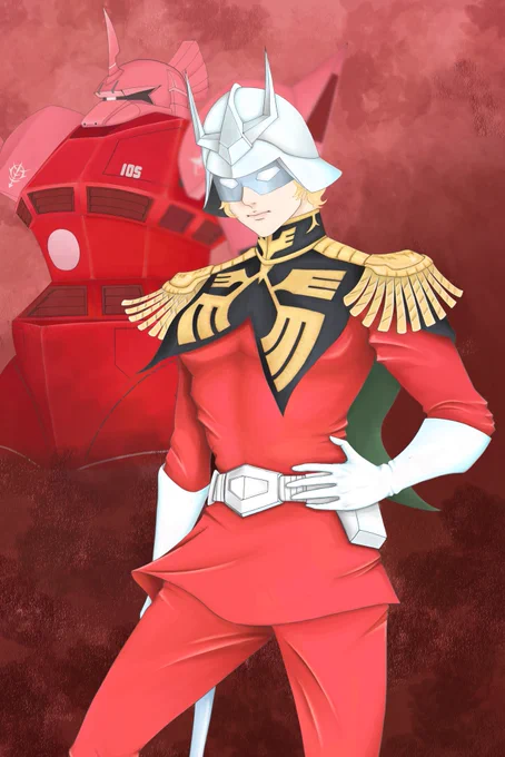 #シャア・アズナブル生誕祭2025 過去絵ですが誕生日と聞いたので