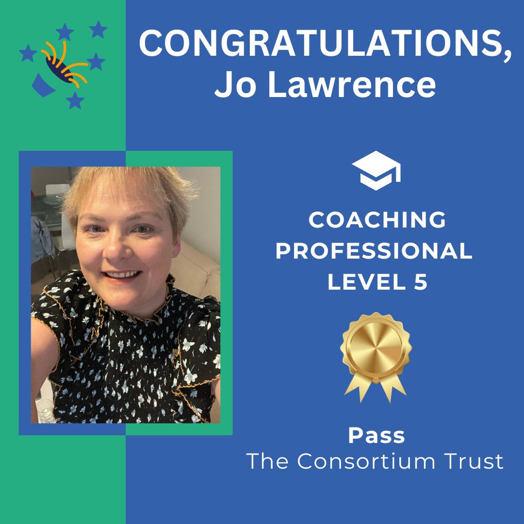 Congrats to Jo on completing her Level 5 Coaching Apprenticeship! 🎉
She found the programme transformative and, with support from Katy, Yasmin and the WomenEd cohort, came back from a tough setback to finish strong. Inspiring resilience! 🙌