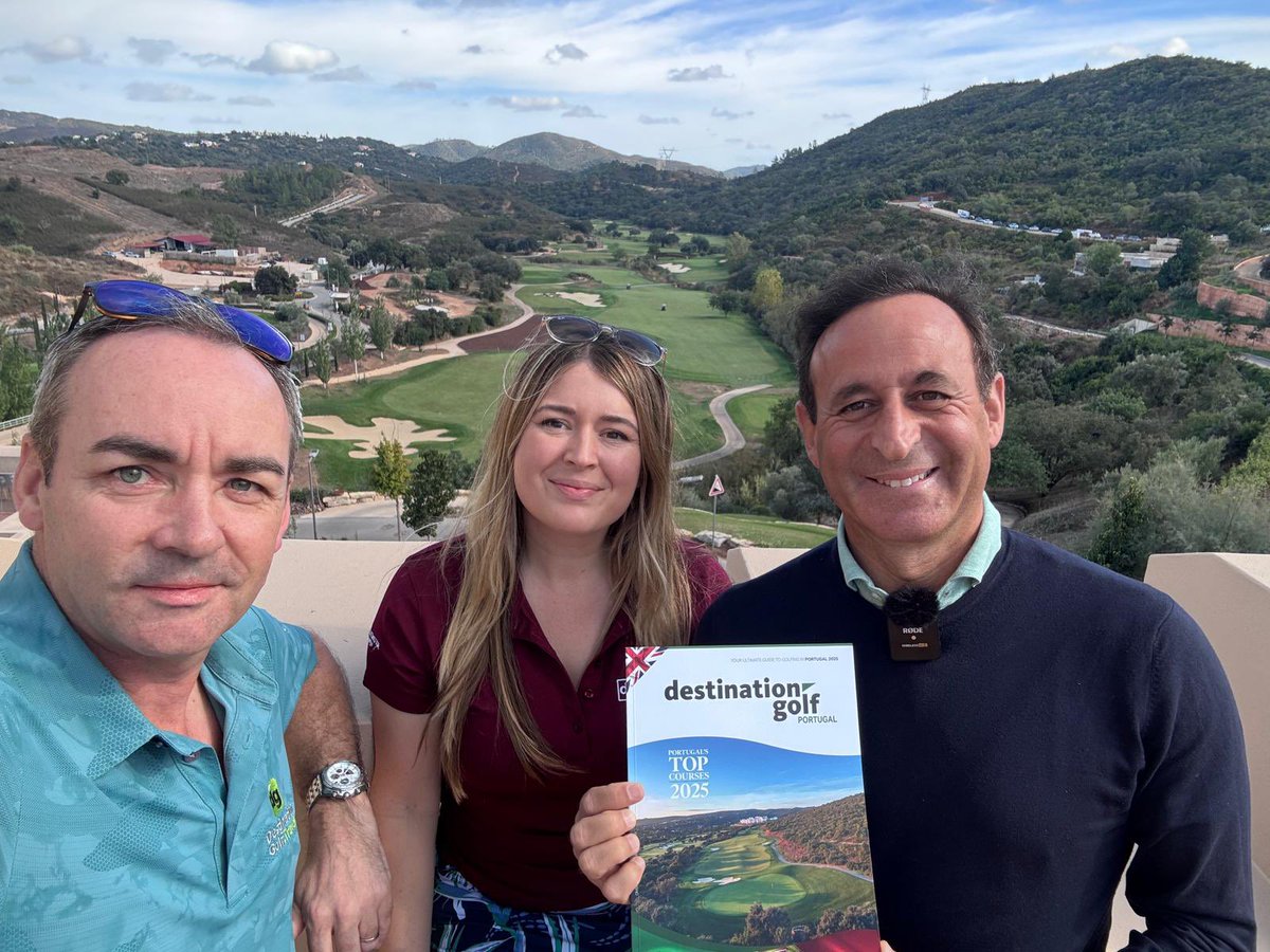 DGgolfguide's tweet photo. 🇵🇹 Such an enjoyable visit to the stunning new #Ombria course in the Algarve with @ChloeAllyn
Great to catch-up with Golf Director Salvador, whose passion and vision for the resort is inspiring.
Excited to see @ombriaresort grow into one of the Algarve’s must-play courses 👌🏻 https://t.co/3ZfePrI54c