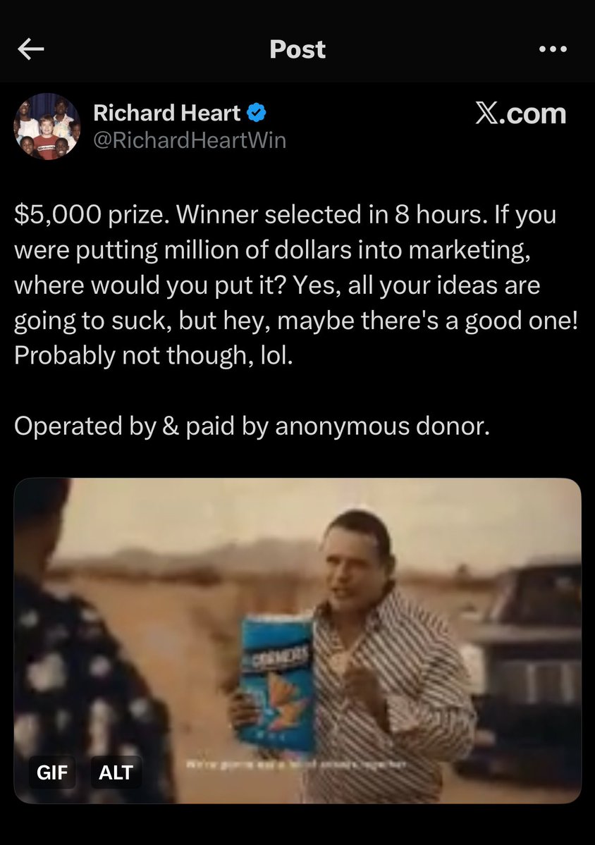 PAY YOUR COMMUNITY RICHARD.

You’re sitting on the strongest marketing weapon in crypto and acting like you think you can do better.

The diehard community. The ones who never stop pushing PulseChain like it’s their full-time job.

And you’re out here asking what 1 million in