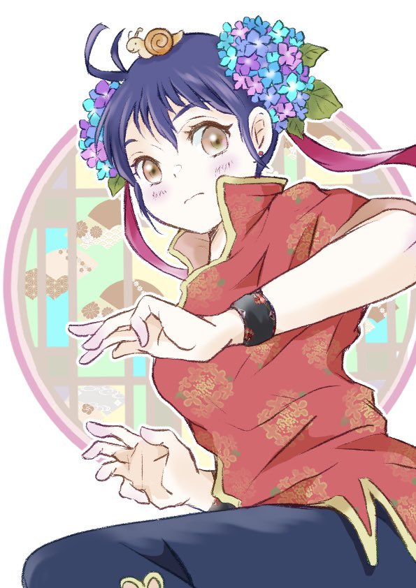 「#遅咲き絵師の輪 素敵なタグですね孫います 色んな方とお知り合いになれて本当に嬉」|りょうちだのイラスト