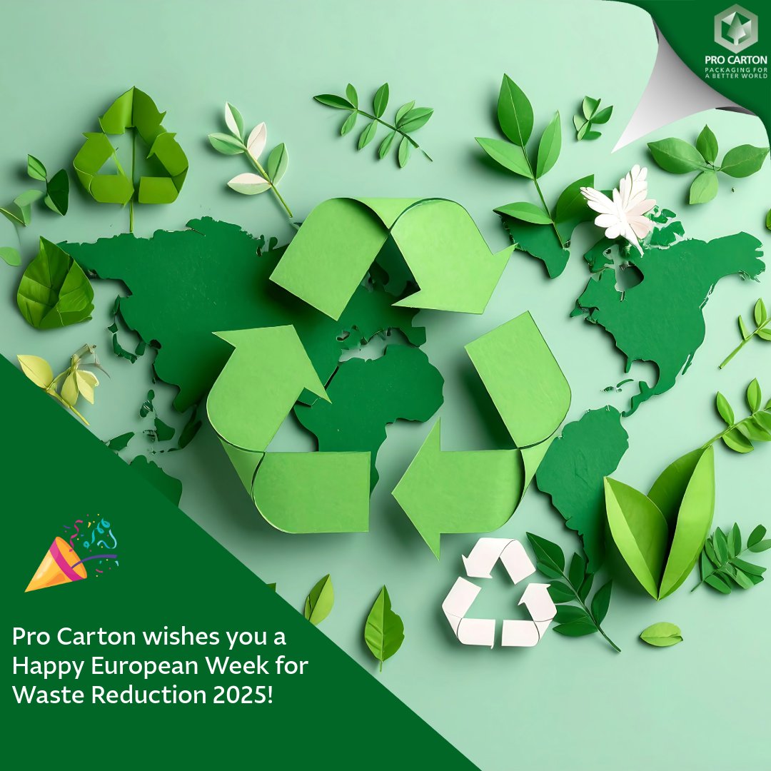 ♻️💚 It’s #EWWR2025!
This week we celebrate #WasteReduction across Europe - and the role of cartonboard in creating a circular, low-waste future. 🌿

Renewable. Recyclable. Responsible.
That’s the power of fibre-based packaging. 💪📦

#ProCarton #CircularEconomy #Sustainability