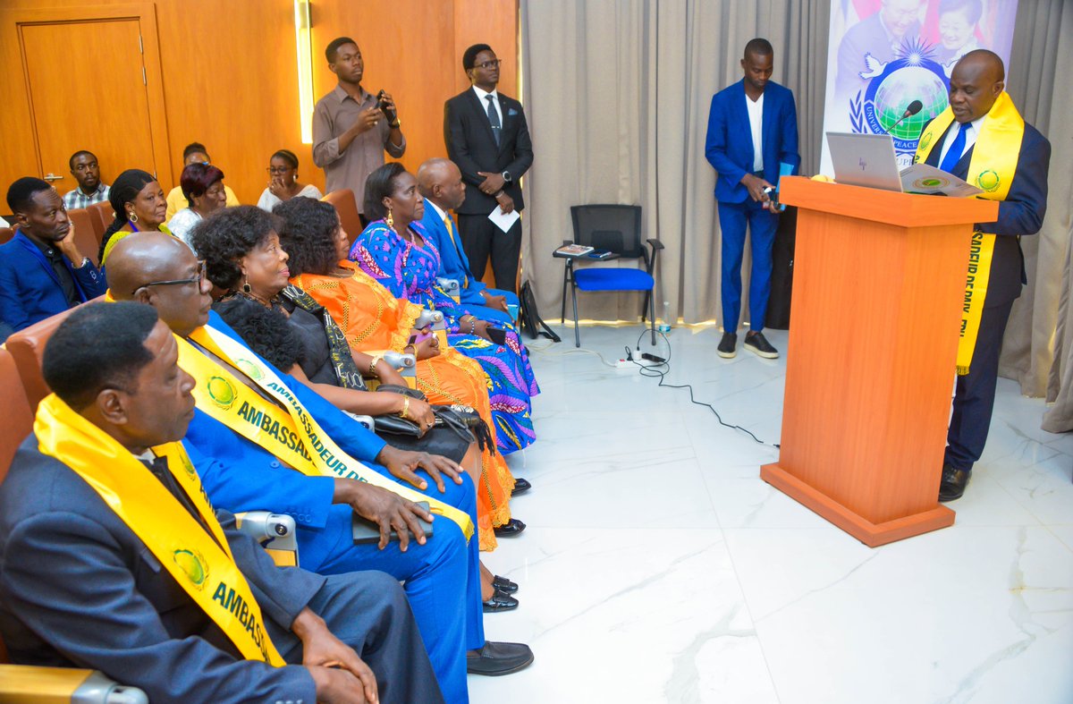 UPFAfrica's tweet image. On the occasion of the launch of the 100 Days of Harmony and Hope Campaign and the celebration of United Nations Day, on October 24, 2025 in Lomé, the Universal Peace Federation – Africa (UPF Africa) honored three Togolese personalities for their commitment to peace:

Hon. Ayao…