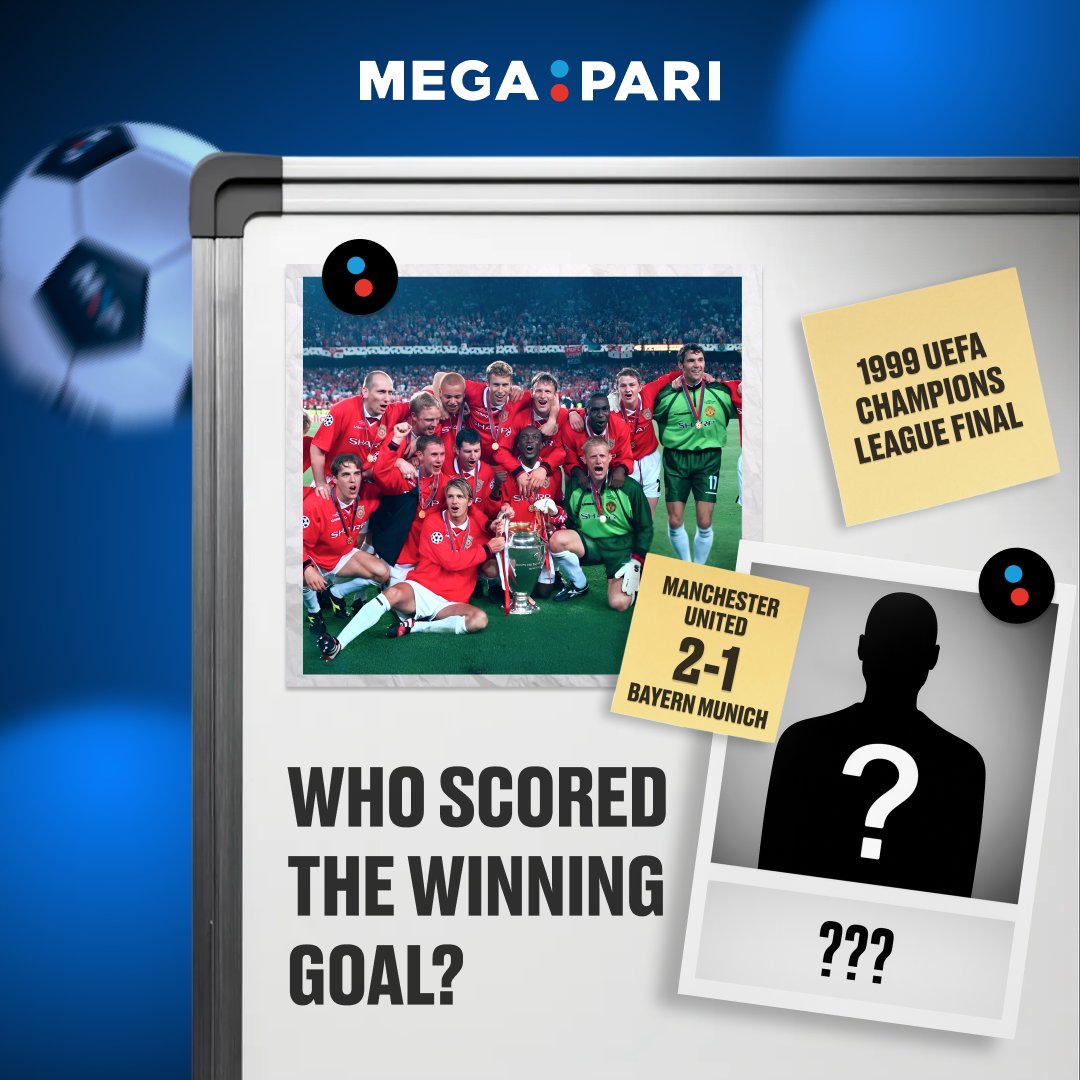 megapari_ngr's tweet image. FREEBET TIME

Who scored the winning goal in the 1999 UCL final?⚽🤔

To enter:
1️⃣Follow Megapari Nigeria
2️⃣Like &amp;amp; share
3️⃣Drop your answer + Megapari ID
💸20 Nigerians win ₦17,000 Freebet each!
📅Winners announced 24/11
⚠️One entry per person

#Megapari #Freebet #Quiz #Giveaway