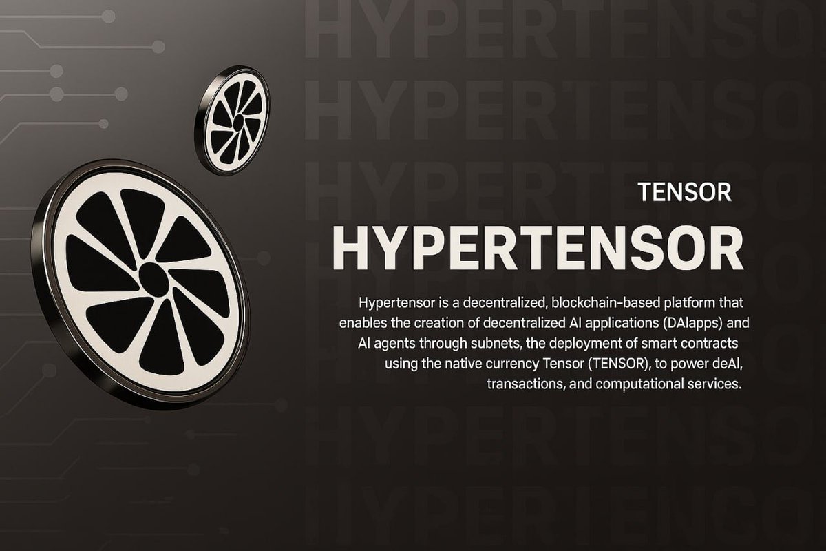 DZdoski's tweet image. Hypertensor is building the AI network of the future.
Ignore it now, FOMO later.
@hyper_tensor 

#Hypertensor #AI $TENSOR $TAO $AGRS $NOCK $KTA $KAS $PVS $XMW