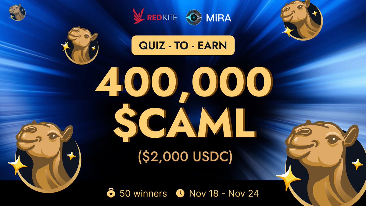 redkitepad's tweet image. 🎯 Quiz-to-Earn: Red Kite x MiRA is NOW LIVE!

Ready to explore the world where Eastern metaphysics meets AI, AR/VR, and cultural identity?
Join our Quiz-to-Earn event and get rewarded while discovering MiRA — the Cultural Intelligence Hub of Web3 🌙✨

💰 Prize Pool: 400,000…