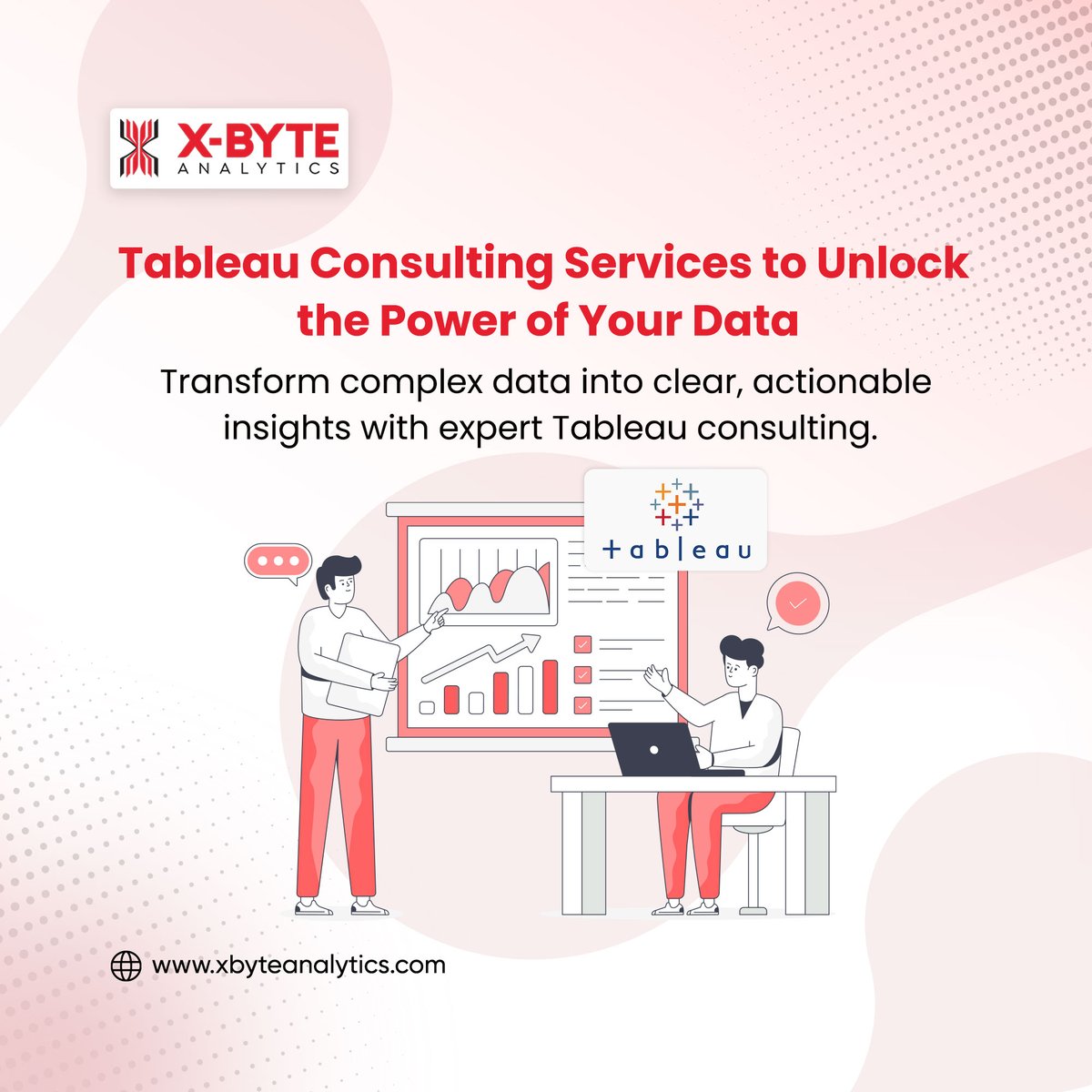 XByteAnalytics's tweet image. 📊 Turn your data into actionable insights with Tableau Consulting Services from X-Byte Analytics.
Custom dashboards. Real-time analytics. Smarter decisions.

🔗 xbyteanalytics.com/tableau-consul…

#Tableau #DataVisualization #DataAnalytics #XByteAnalytics