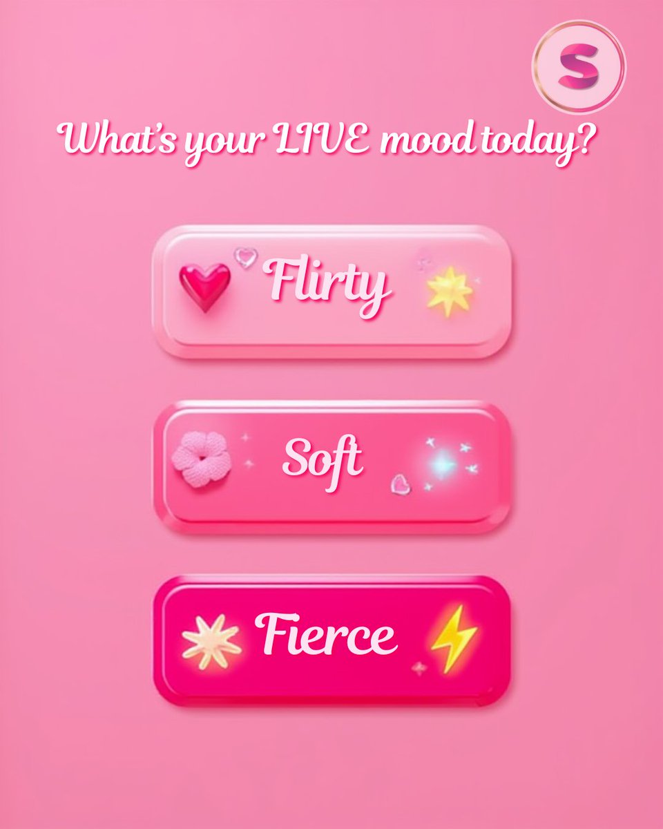 UsaSalsa's tweet image. Soft, flirty, or fierce, what mood are you giving today? ✨
#SalsaChat #StreamingGirls #CreatorVibes #SoftGirlEnergy #FlirtyVibes #FierceMode #GoLive #CreatorLife