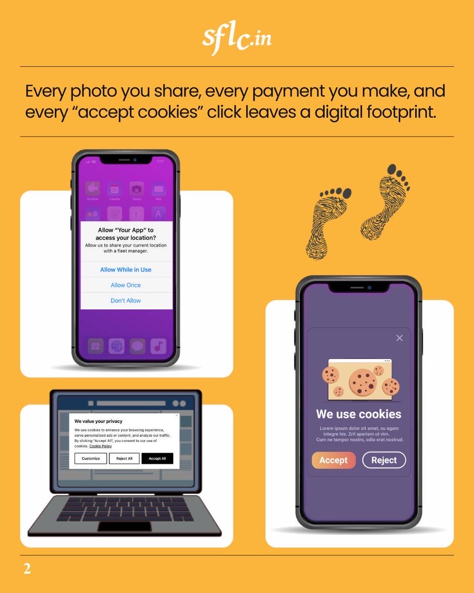 SFLCin's tweet image. Why does Digital Security matter?

Digital security matters because your data, privacy, money, and identity are all at risk online.

From scams to hidden app permissions, the threats are real and protecting yourself is essential.

Stay aware, stay secure.

#DigitalSecurity…