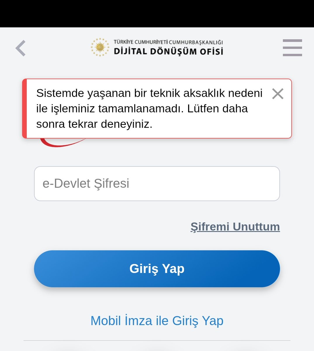 caytermosu's tweet photo. Böyle önemli bir platform çöktüm��, çökertildimi? Bilgiler zaten çalınmıştı, tekrar mı çalınıyor? E Devlet sayfasına giriş yapılamıyor.

#edevlet https://t.co/bftKP0IZqR