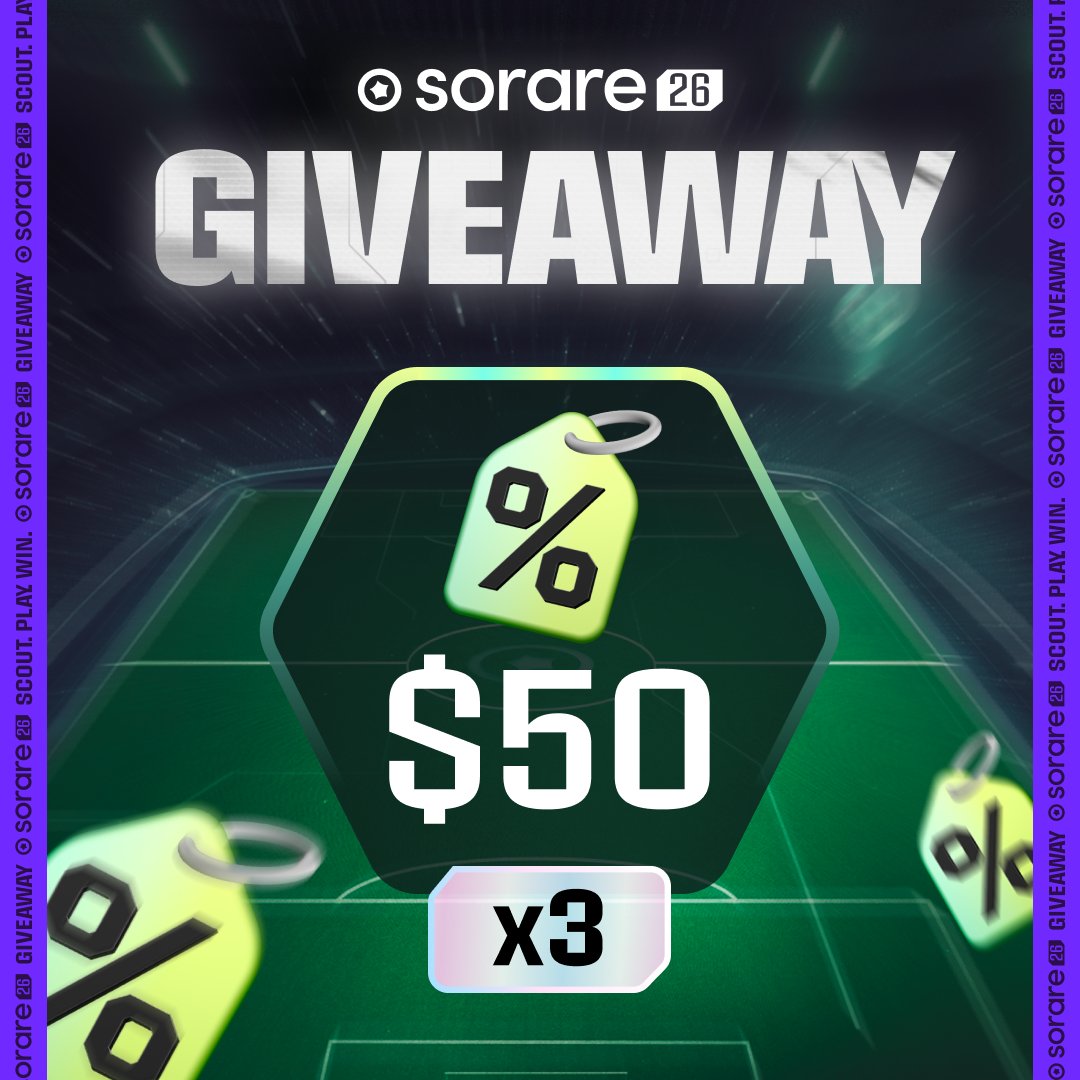 Sorare's tweet image. 😎 MONDAY GIVEAWAY 👀

Let’s spice things up 😤🔥

We’re giving away 3× $50 Market Credit:

1️⃣ Predict tonight’s top European international scorer + his final score
2️⃣ RT &amp;amp; ❤️ this post
3️⃣ Drop your Sorare username

Last Entry: 8:44PM CET
Let’s finish this break with a W 👏