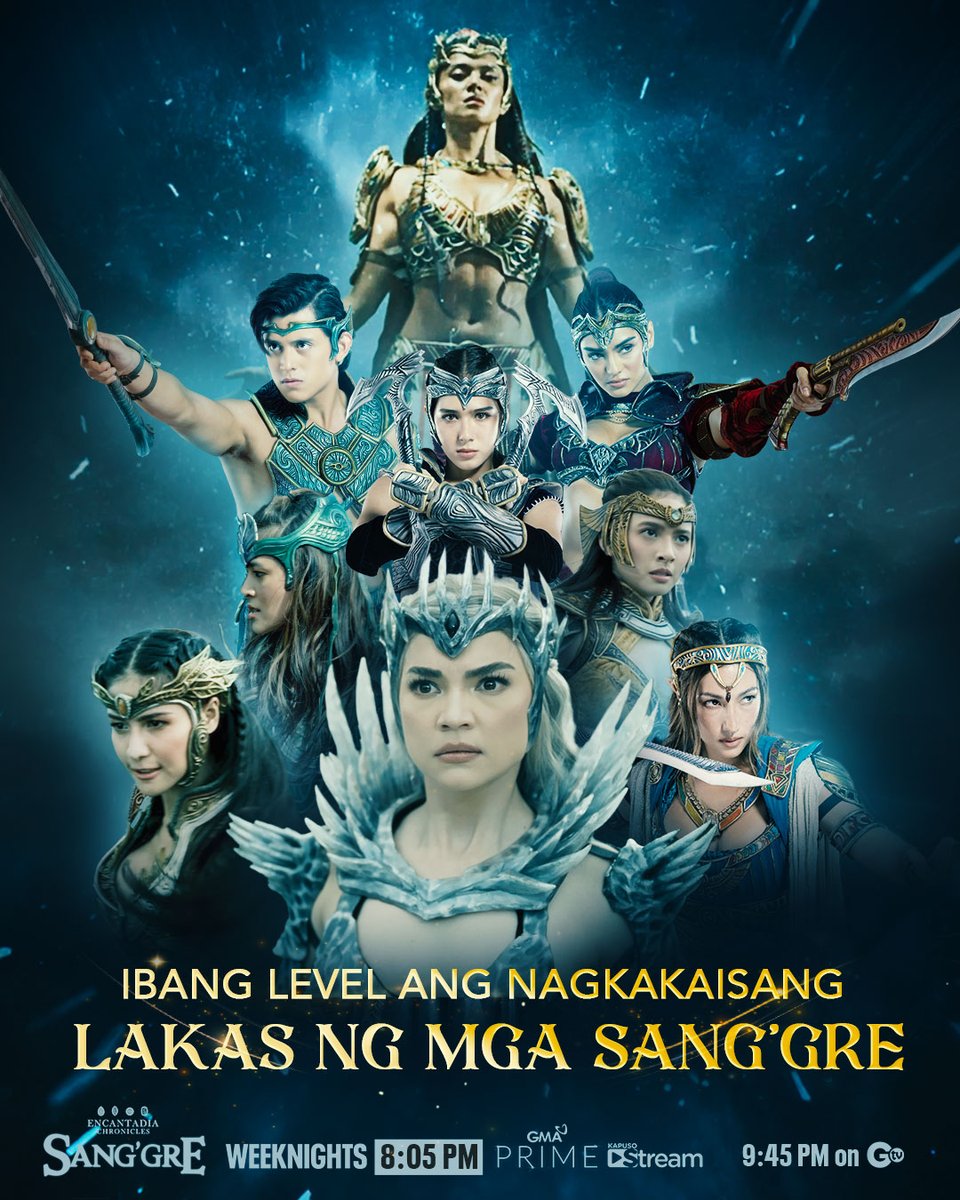 GMAEncantadia's tweet photo. KABAHAN KA NA, MITENA! 🥶 

Sama-sama nang lalaban ang mga Sang'gre! ⚔️ 

#Sanggre | Weeknights at 8:05 PM on GMA Prime
#SanggreTerraPrime https://t.co/C464TmCAfS