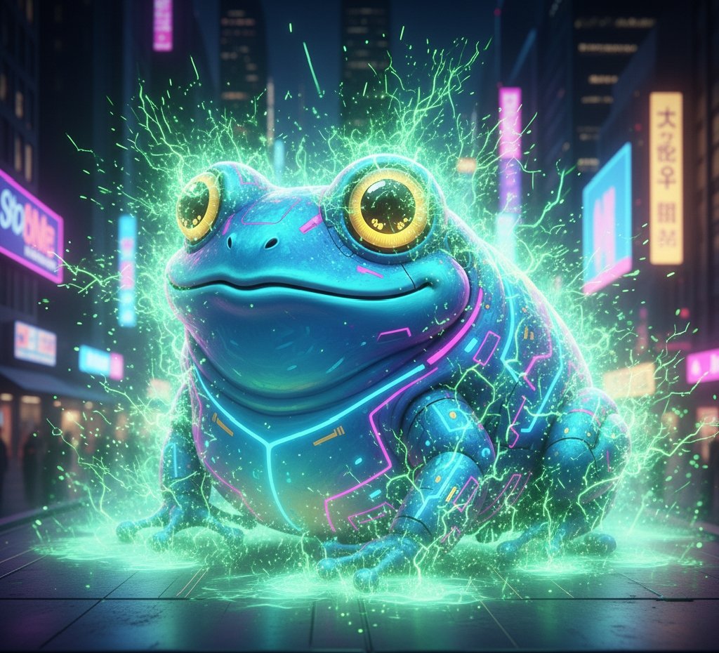 CYBERFROG | AI Meme Revolution 🐸⚡ tweet media