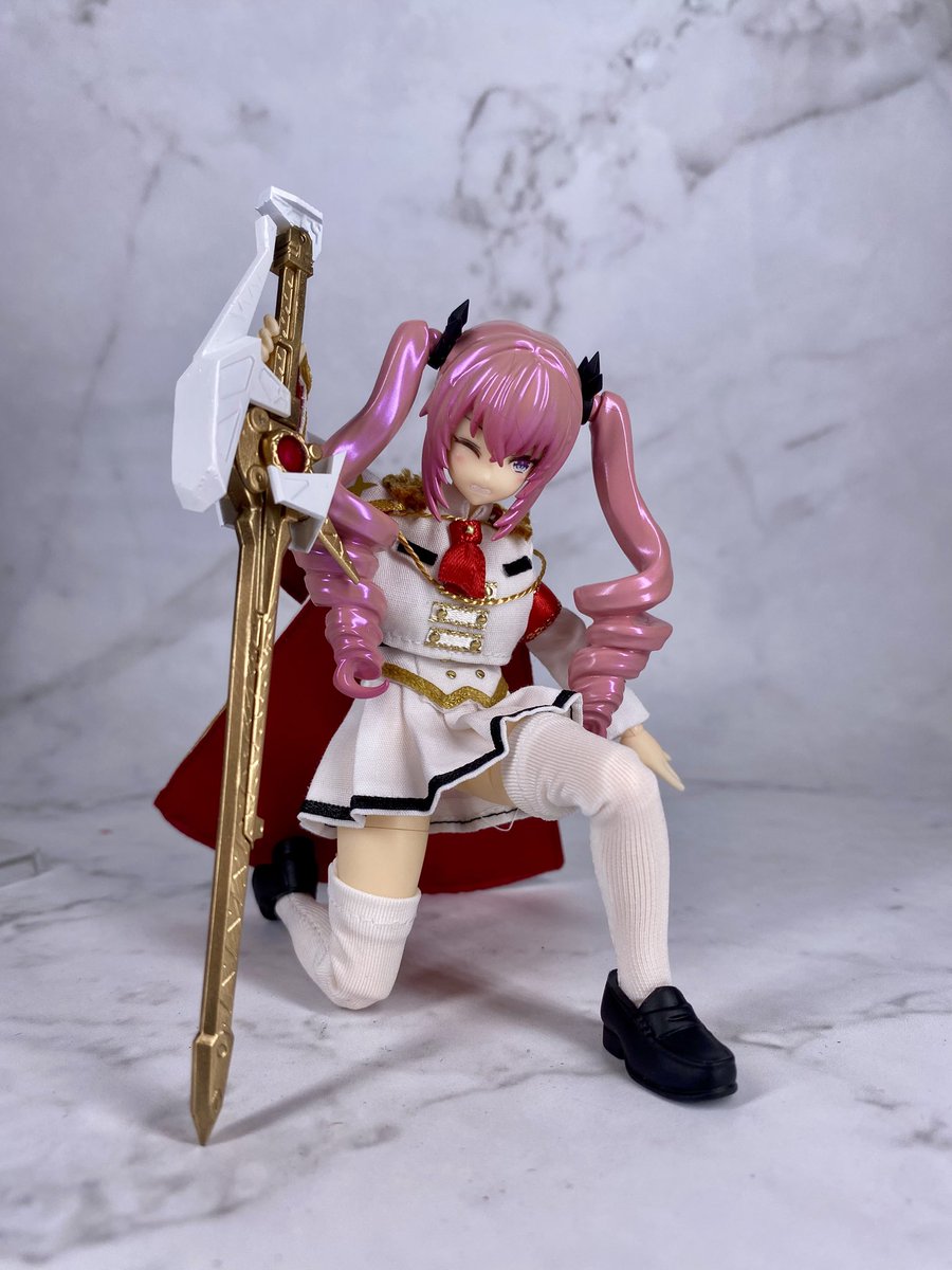 #AKG28
で購入しました
<a href="/momoponium/">モモポニウム</a> 様でアルテア様の制服一式
<a href="/X2Y_120y/">X2Y-120y</a> 様のミュルグレス（完成品）

自分の持ってるアルテア様が完璧になりました〜ありがとうございます😭

凛々しい……

#アサルトリリィドール部