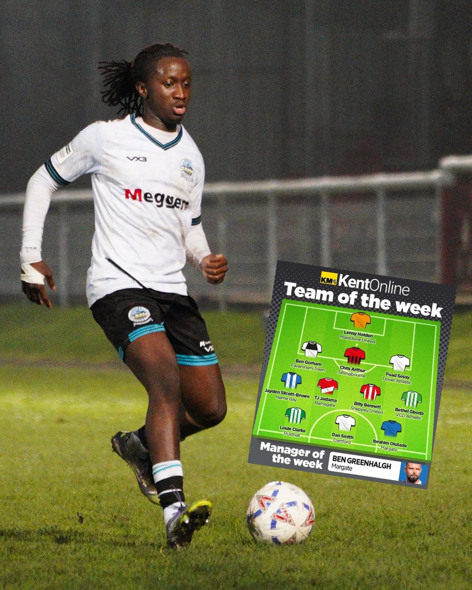 DoverAthletic's tweet image. Fuad Sesay earns a spot in the Kent Online Sport Team of the Week after our win against Dorchester Town👏

Vote for Fuad as your star man on the article below ⬇️

🔗- kentonline.co.uk/thanet/sport/k…

#DAFC | ⚪⚫️