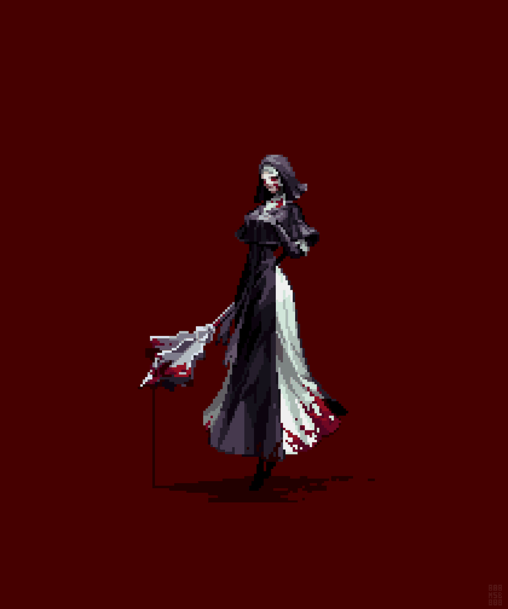 msb_888's tweet photo. Undertaker

#ELDENRINGNIGHTREIN 
#pixelart https://t.co/PnGlbzoiQ7