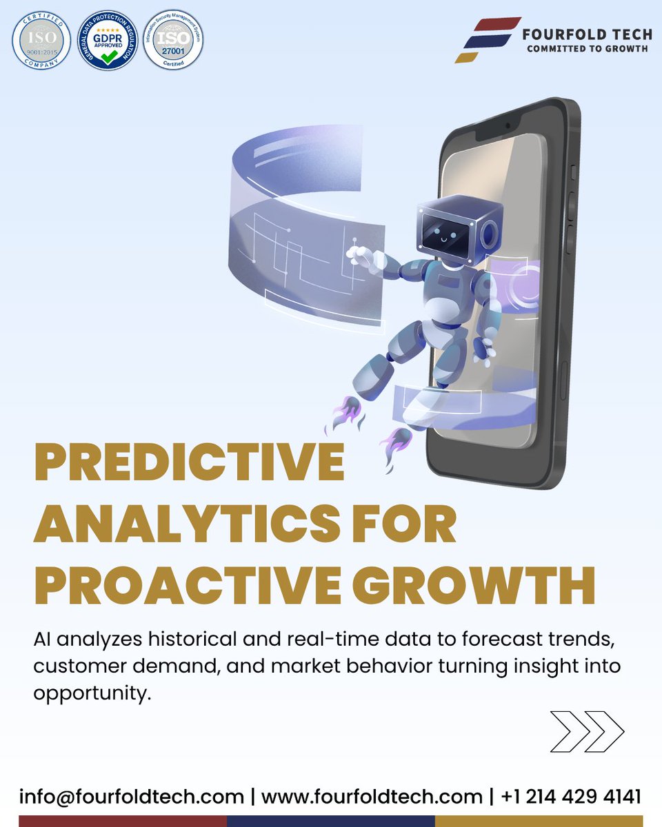 FourfoldTech's tweet image. AI in Business 2026: 5 Game-Changing Trends

#AITrends2026 #DigitalTransformation #BusinessGrowth #ArtificialIntelligence #Automation #PredictiveAnalytics #Innovation #FutureReady #FourfoldTech #SmarterGrowth