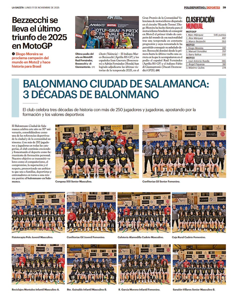 ¡30 años! Hoy en la prensa <a href="/bmsalamanca/">BM CIUDAD DE SALAMANCA</a>